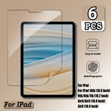 6Pcs HD Clear Tablet Screen Protector Protective Film For iPad Series picture