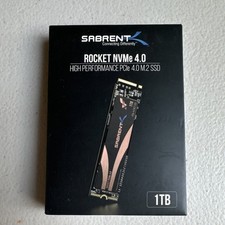 SABRENT Rocket NVMe 4.0 1TB M.2 PCIe 4.0 Internal SSD Black Solid State Drive picture