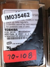 TOSHIBA DISK DRIVE MK4006GAH 40GB DIAMA #70-108 picture