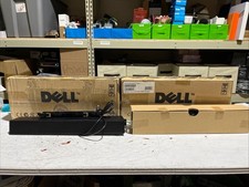 4x Dell AX510 10W Multimedia Soundbar PC Monitor Speakers 0C730C - NEW picture