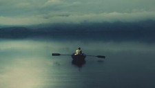 Landscape nature boat lake outdoors vehicle alone Custom Gaming Mat Desk picture