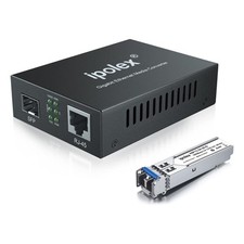 Gigabit Single-Mode LC Fiber to Ethernet Media Converter SFP LX Module 20-KM picture