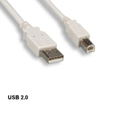 Beige 3 feet USB 2.0 A to B Cable 28AWG 480Mbps Scanner Printer HDD Sync Charge picture