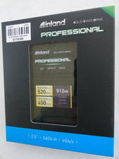 NEW Inland Professional 512GB SSD SATA 3.0 6Gb/s 2.5