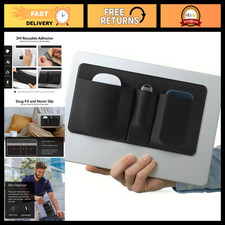3-Pocket Laptop Mouse & Hard Drive Storage Pouch, Stick-On Organizer Sleeve picture