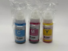 LCL GI-290 CMY Cyan Magenta Yellow 70ml Ink Cartridges for Canon MegaTank picture