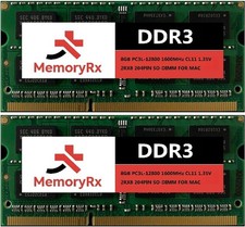 16GB (2X8GB) PC3L-12800 MEMORY RAM COMPATIBLE WITH Macbook Pro iMac and Mac Mini picture