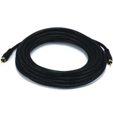 Monoprice A/V Cable, RCA Coaxial M/M,25ft 621 Monoprice 621 844660006213 Black picture