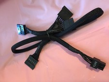 2 Pcs eVGA 6 pin  to 4x SATA DRIVER POWER cable FOR EVGA SuperNOVA 650 1000 picture