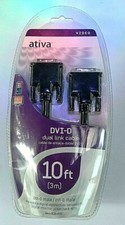 ATIVA DVI-D DUAL LINK CABLE 10ft. DVI-D MALE/DVI-D MALE  picture