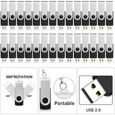 50PCS USB 2.0 Flash Drive Memory Stick Swivel Drive 1G,2GB,4GB,8GB,16GB,32GB Lot picture
