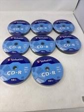 Lot Of 8 Packs Of 10 Verbatim CD-R Discs 700MB/80min 52x w/Slim Cases 80 Total picture