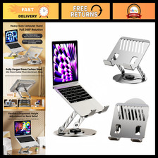 360° Rotatable Height-Adjustable Metal Laptop Stand, Anti-Slip, Heat-Dissipating picture