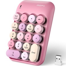 Cute Colorful Wireless Number Pad - 18 Keys, Portable 2.4 GHz with Stable Wir... picture