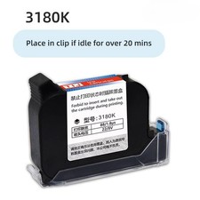 3pcs 12.7mm TIJ Solvent Ink Cartridge Oil-Based Fast Dry for Handheld Printer picture