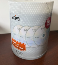 New Sealed Ativa DVD+R 100 Pack 16 x 4.7GB 120 Minutes Discs picture