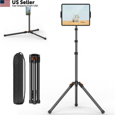 XXZU 72in Tablet Floor Stand Tripod,Tablet 72 inches, Black-orange picture