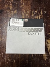 Dos 2.5 Atari Computer Floppy Disk 5.25 - 1985 Original Vintage (DX5075) picture