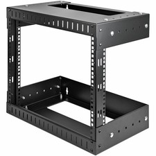 StarTech 8U Open Frame Wall Mount Equipment Rack - Adjustable Depth picture