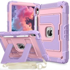 Case for Apple iPad (A16)11th Generation 11-inch 2025 Rugged Stand Cover w Strap picture