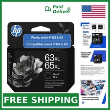 HP Black High-Yield Ink Cartridge 63XL/65XL, 300 Pages picture