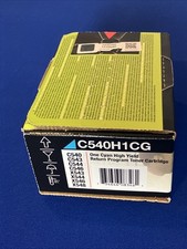 Genuine Lexmark C540H1CG Cyan High Yield Toner Cartridge C540 C543 C544 NEW OEM picture
