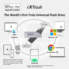 Apple MFi USB Type A & Type C Flash Drive Memory Storage Photo Stick iPhone iPad picture