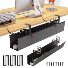 Under Desk Cable Management Tray 35.8' Black Cord Organizer picture