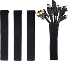 4 Pack Cable Management Sleeve 19-20 Inches -Black picture