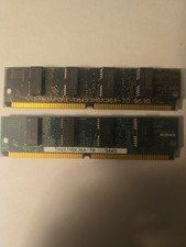 Vintage Texas Instruments 8MB Total (2 x 4MB) 72-Pin SIMM FPM Parity RAM Pair picture