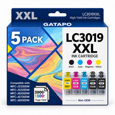 LC3019XXL 5PK Ink Cartridges 2BK/C/M/Y for Brother MFC-J5330DW J6530DW J6930DW picture
