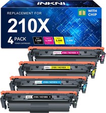 InkNI 210A 210X Toner Cartridges 4-Pack for HP Color LaserJet Pro 4301 4201 picture