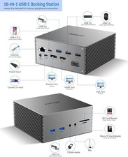 EUASOO USB-C Docking Station 16 in 1 Triple Display USB C Dock with -  Space picture