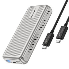 Wavlink M.2 Enclosures Dual-Bay Clone 40Gbps USB4 10Gbps/20Gbps NVMe/SATA picture