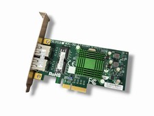 SUPER AOC SG-i2 Intel 82557EB PCI-E x4 Dual Port Gigabit Ethernet Card - TESTED picture