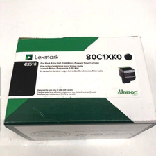 Lexmark 80C1XK0 Black Toner Cartridge Genuine Original OEM -  picture
