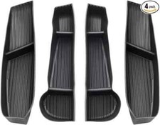 4Pcs Car Door Organizer Tray for Tesla Model Y 2021-2025 - Black TPE Material picture