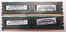 2GB (2x1GB Kit) DDR3 Non-ECC UDIMM 240 Pin 1RX8 PC3-8500U MT8JTF12864AZ-1G1F1 picture