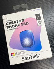 SanDisk Creator Phone SSD 2TB MagSafe USB-C USB 3.2 Gen 2x2 Blue picture