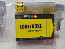 New EZInk LC61/65XL Ink Cartridges Brother Compatible Yellow Factory Sealed  picture