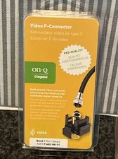 On-Q Legrand Video F-Connector (F3482-BK-V1) Black, Brand New in Package picture
