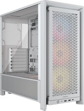 CORSAIR 4000D RS ARGB Frame Customizable Mid-Tower PC Case - White picture