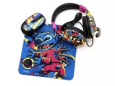 New Disney Lilo And Stitch Headsets, Wireless Mouse And mouse pad Tech Bundle picture