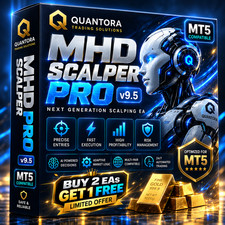 Quantora MHD Scalper Pro EA v9.5 | MT5 Forex Trading Robot | Expert Advisor MQL5 picture