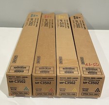 Genuine Ricoh Savin Lanier MP C3502 Full Set KCMY Print Toner 841735,36,37,38 picture