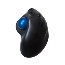 Logitech M570 Wireless Trackball Mouse Ergonomic Black Blue 910-001799 picture