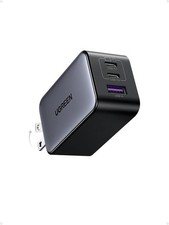 UGREEN Nexode 65W GaN USB C Wall Charger, 3-Port Compact Foldable Fast Black picture