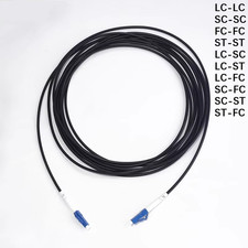 1C Armored Fiber optic Patch cord 1-30m TPU LC FC Simplex jumper Outdoor SM SX picture