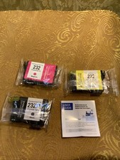 3x Color Ink Cartridges: 232XL Black, 232 Yellow & 232 Magenta - Open Box picture