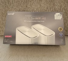 ASUS ZenWiFi AX6600 Tri-Band Mesh WiFi 6 System XT8 2-Pack White NEW SEALED FAST picture